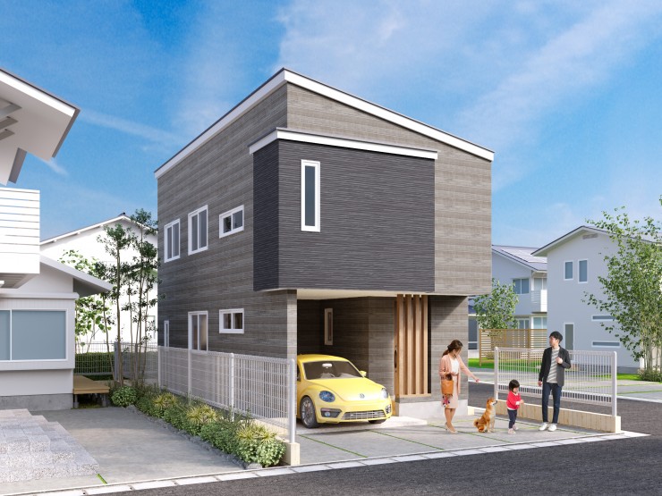 リノベース様矢来外観パース