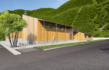 外観南面パース