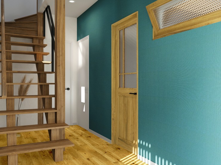 瀬波玄関パース