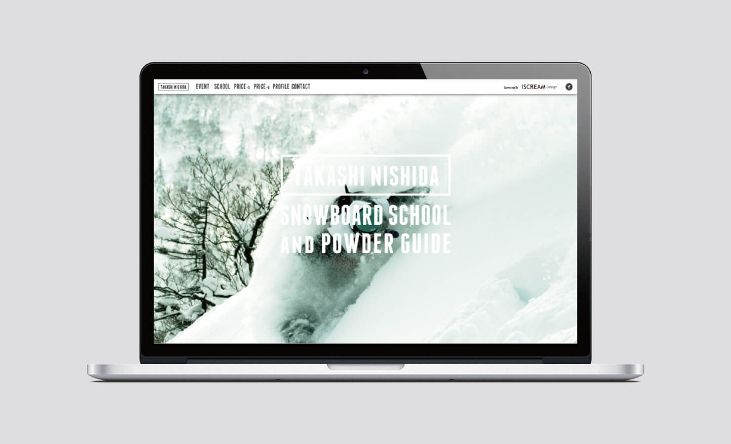西田崇Snowboard school & Powder guide webサイト