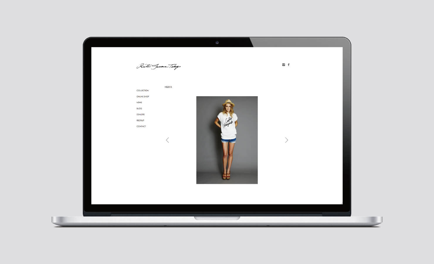 Rita Jeans Tokyo webサイト